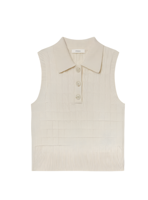 CABLE POLO VEST