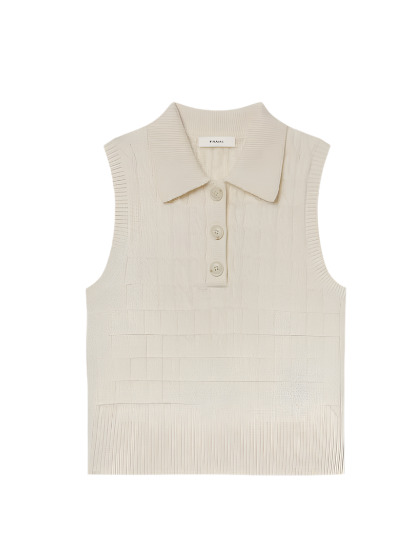 CABLE POLO VEST