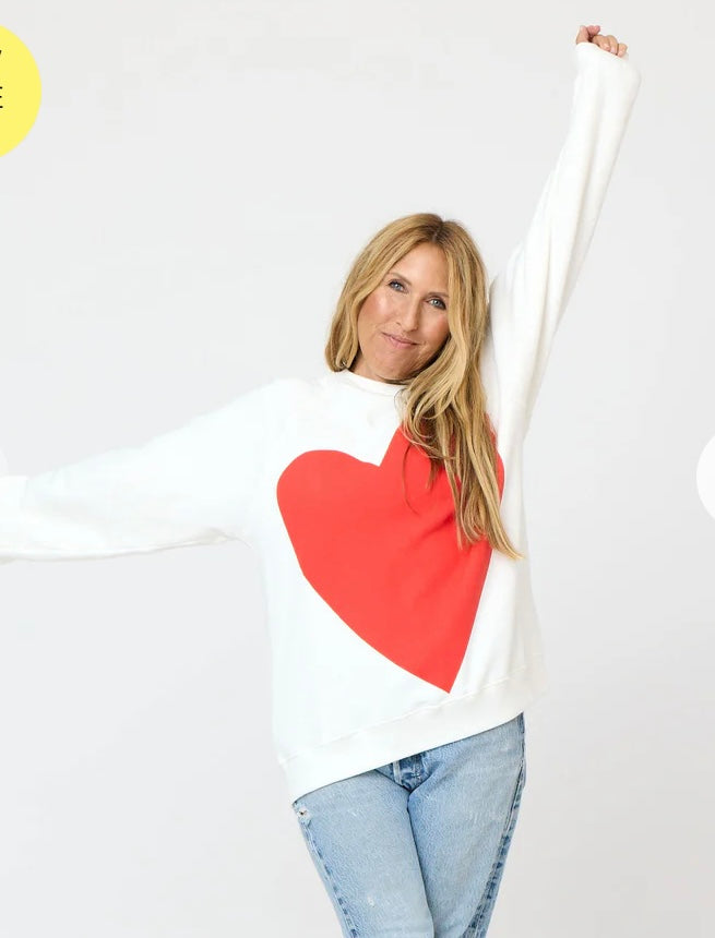 BENTON IMPERFECT HEART SWEATSHIRT